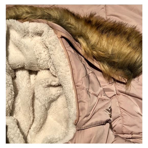 JESSICA SIMPSON Blush Sherpa Hooded Anorak Jacket - Picture 11 of 16
